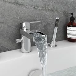 Zen Mono Bath Shower Mixer Tap with Shower Kit