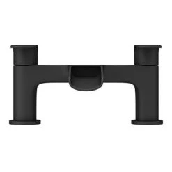 Valencia Matt Black Waterfall Bath Filler -Bath Taps Shop VWFT2BLK d2 460