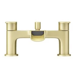 Valencia Brushed Brass Waterfall Bath Shower Mixer incl. Shower Kit -Bath Taps Shop VWFT3BB d3 460