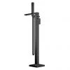 Toreno Square Black Freestanding Bath Shower Mixer -Bath Taps Shop WIN421 P