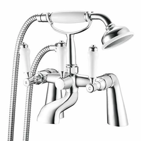 Nuie Bloomsbury Freestanding Bath Shower Mixer - Chrome 4 Nuie Bloomsbury Freestanding Bath Shower Mixer - Chrome - Image 2