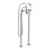 Nuie Bloomsbury Bath Shower Mixer with Extended Leg Set - Chrome -Bath Taps Shop XM314 DA314 P1